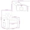 VidaXL Electric Recliner, Relaxation Chair with Adjustable Backrest and Footrest, Living Room Seat, Modern, 3204736