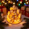 Dřevěný vánoční adventní kalendář dům s 24 domečky Odpočet do Vánoc DIY Kraftový dárek pro děti Rodinu Domácí dekorace