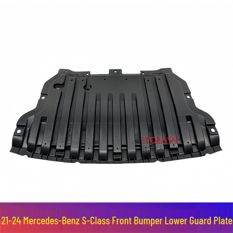 W223 Mercedes-Benz S-Class Front Bumper Guard: S400L/S500 Triangle Plate, S450 Mudguard.