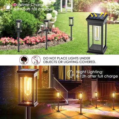 Solar LED Licht Außenbeleuchtung Wasserdicht IP65 Garten Dekorative Lampe Landschaftsbeleuchtung für Hof Rasen Terrasse Girlande