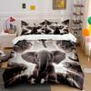 Elephant-Themed Three-Piece Decor Set Kid'S And Adults' Bedroom Decor, Exquisite Three-Piece Bedding Set Gift
