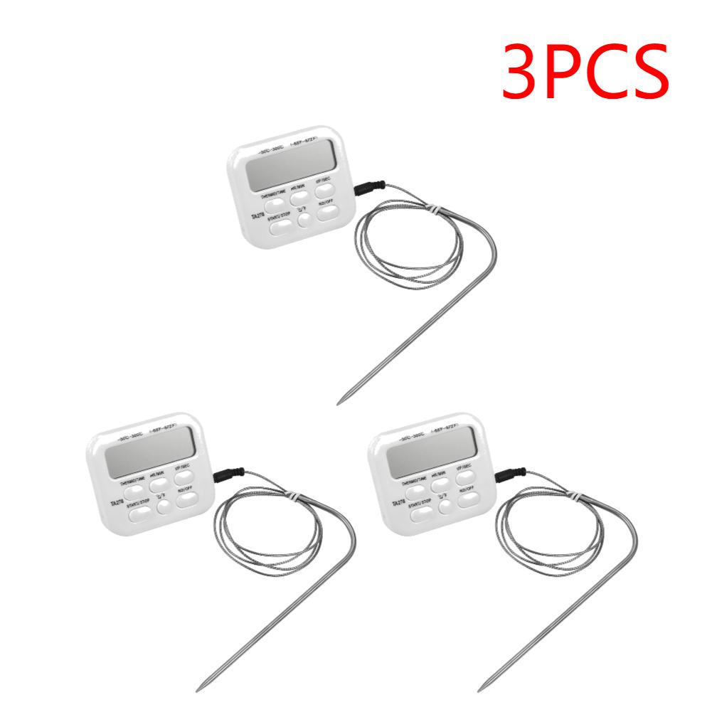 1-5PCS Digital Kitchen Meat Cooking Food Probe Oven Electronic BBQ Thermometer