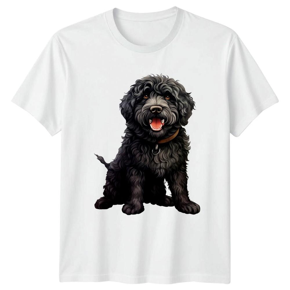 Black Doodle Dog Dogs Animals Unisexs TShirt Unisexs Tee Graphic Unisex Top S