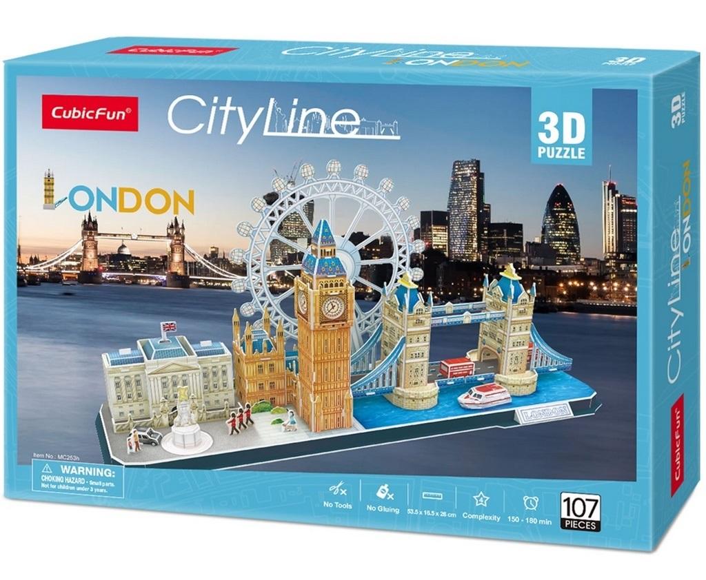 Cubic fun puzzle 3d city line london londyn cubicfun 107 elementy mc253h