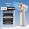 Portable High-Speed USB Rechargeable Handheld Turbine Fan - Strong Wind Mini Desktop Fan