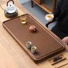 High-end Bakelite & Bamboo Tea Tray with Drainage