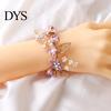 Wrist Corsage Elegant Comfortable Touch Anti-Wear Bride Bridesmaid Bracelet Flower for Wedding Engagement