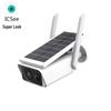 מצלמת אבטחה אלחוטית Icsee 4MP HD סולארית דמוית כדור עם ניטור מרחוק ואינטרקום