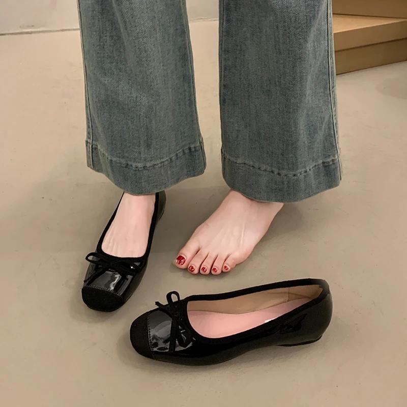 

2024 New Hot Selling Women s Shoes Slip-on Women s Flat Shoes Outdoor Casual Flat Shoes Mixed Color Slip-on Soft-soled 35