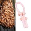 Heatless Hair Curlers No Heat Curls Headband DIY Natural Sleeping Hair Curling Styling Tool Pink