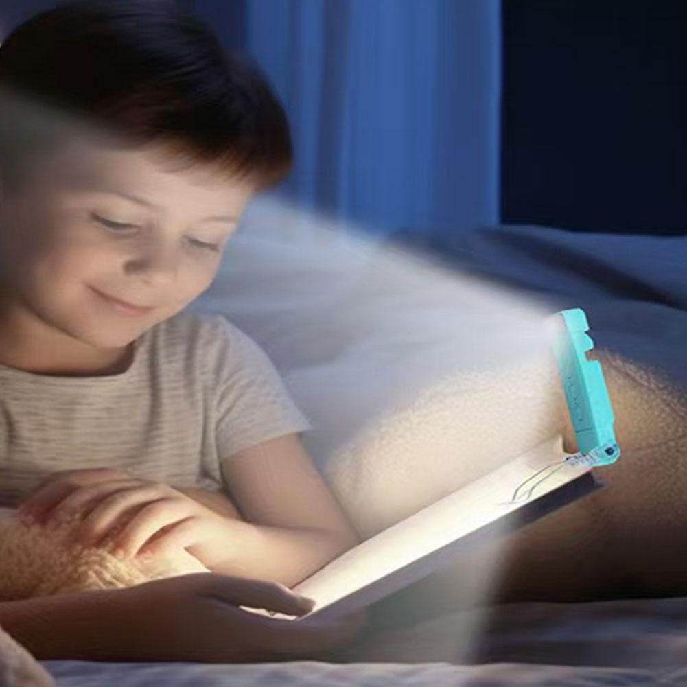 USB Rechargeable Portable Clip-on LED Reading Light Reading Lamp Eye Care Book Lamp for Book Lovers Kids