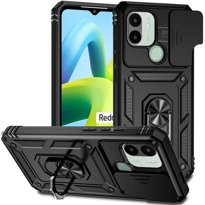 Full Cover For Xiaomi Poco C51 Case For Poco C51 C 51 Push Window Magnetic Phone Holder Back Case For Poco C51 Case 6.52 inch