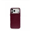 Luxury Genuine Leather Crocodile Texture Magnetic Phone Case IPhone 18 Pro Max Full Coverage Business Style