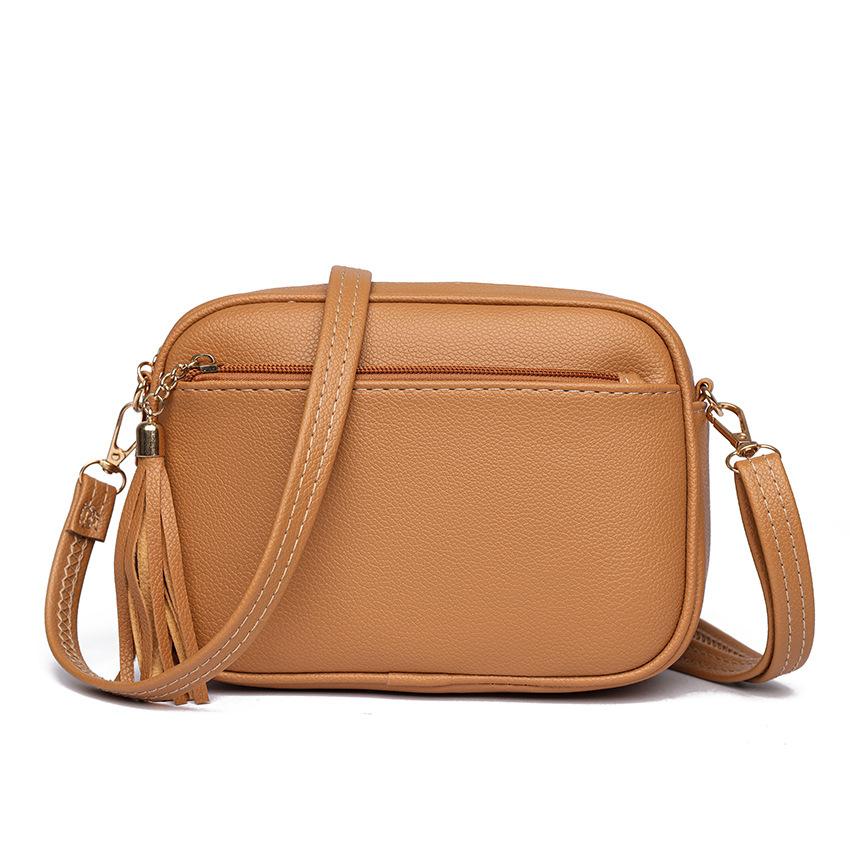Trendy Women's Bags New Style Solid Color PU Crossbody Bag Women's Bag Women's Shoulder Bag Small Square Bag
