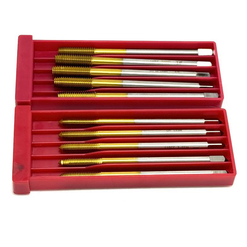Titanium Plated Extrusion Tap Set: M2-M12, Lengths 90-200