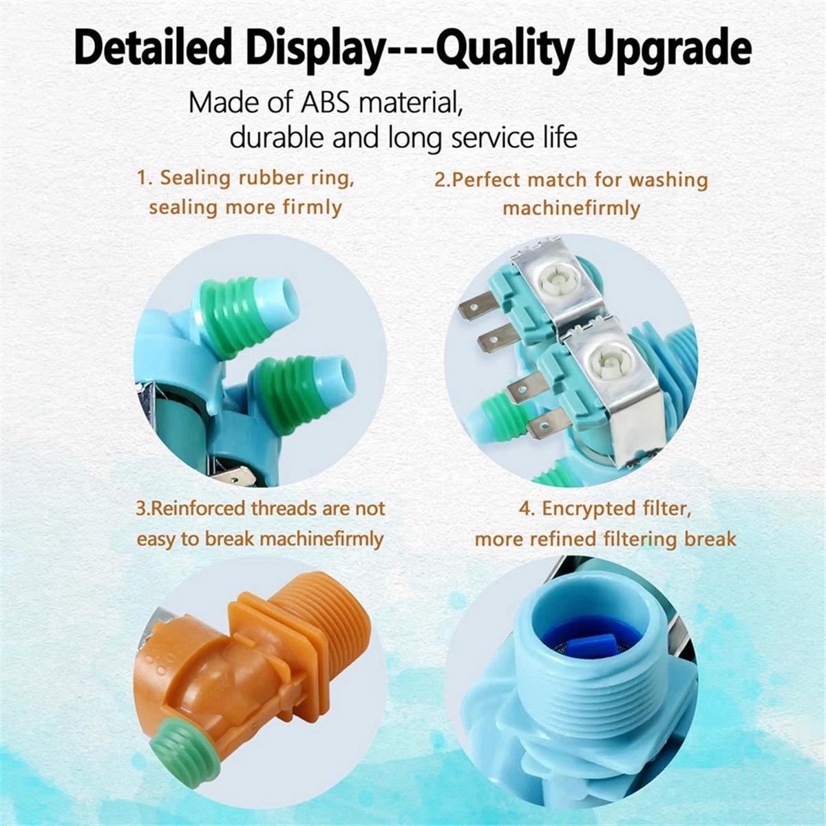 DC62-00311F&DC62-30314V Клапан подачи воды для стиральной машины Samsung — фото 4