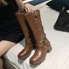 Boots women's new autumn boots platform popular Maillard western cowboy boots