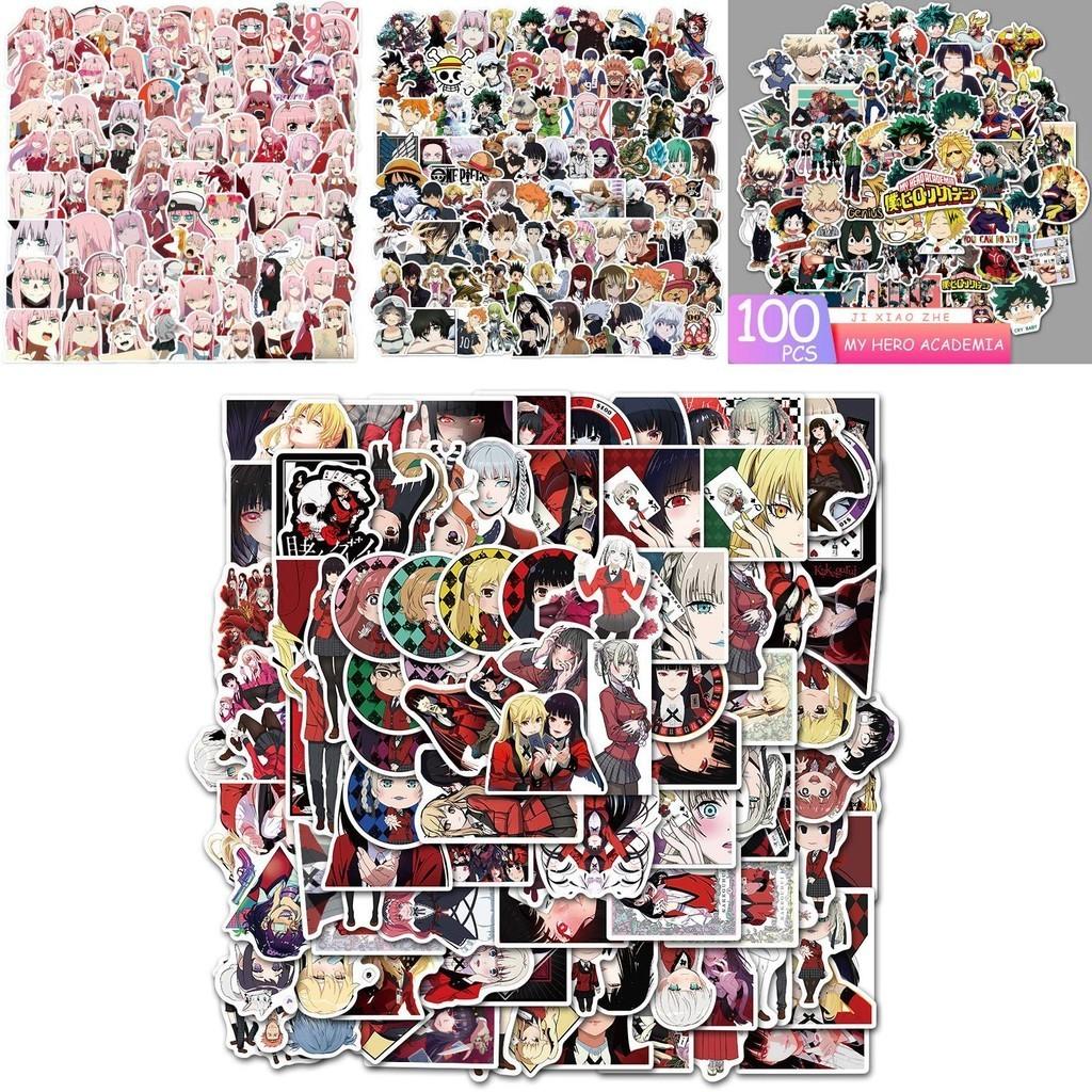 100-piece Japanese Anime Graffiti Stickers Hunter X Hunter Haikyuu Demon Slayer And More!