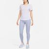 Nike Dri-Fit One Breathe Solid Backless Round Neck Short Sleeve T-Shirt Women Tops Oxygen-Purple DX0132-536