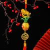 2026 Year Of The Horse Wall Hanging Car Ornament Chinese  Year Red Gold Pineapple Pendant Lucky Decoration Housewarming Gifts