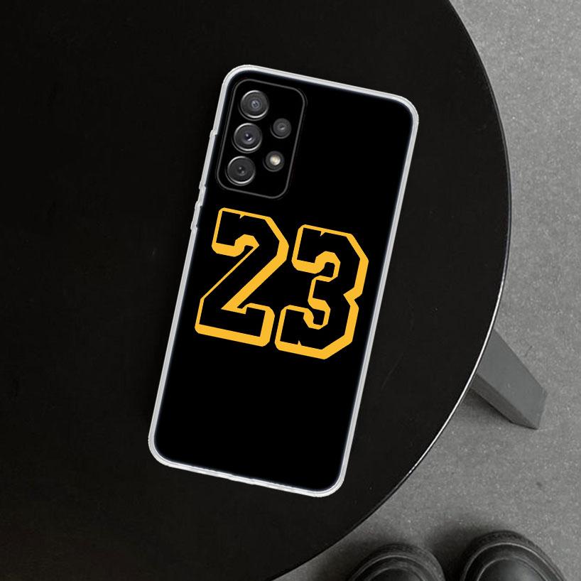 Basketball Number 23 24 Phone Case for Samsung Galaxy A17 A16 A26 A36 A56 A57 A37 A15 A25 A35 A55 A14 A24 A34 A54 A13 A23 A33 A5
