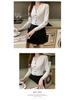 Women's Long Sleeve Slim Knit Cardigan with Colorful Buttons