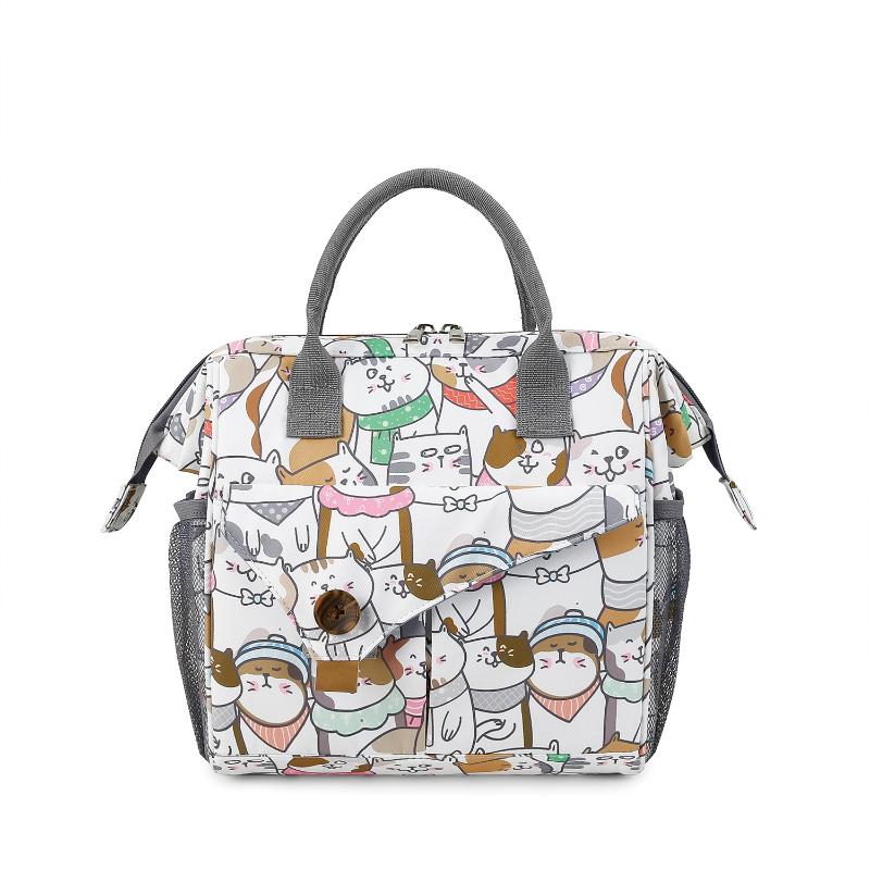 Mommy Bag Printed Handheld Portable Waterproof Mommy Bag Pregnant Mother's Lightweight Diaper Bag