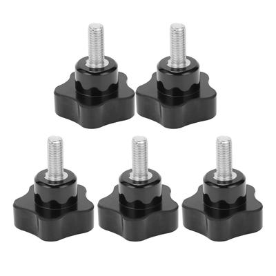 5 Pezzi Manopola a Vite Manopola a Vite Manuale Tornio Maniglia a Vite a Stella Prugna Maniglia di Bloccaggio M8x40x20