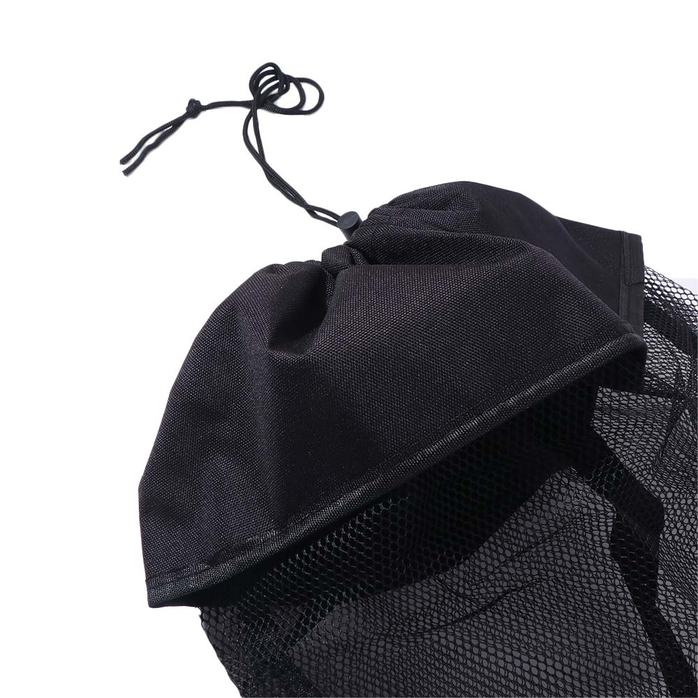 Mesh Bag Golf Cart Storage Bag Cute Practical Large Capacity Golf Ball Drawstring Pouch Durable Black Golf Ball Container