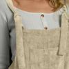 Damen einfarbiger Cord Latzhose mit weitem Bein ärmellose Weste Tasche lässiger Jumpsuit