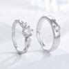 Minimally Open Mouth Couple Ring For Men And Women