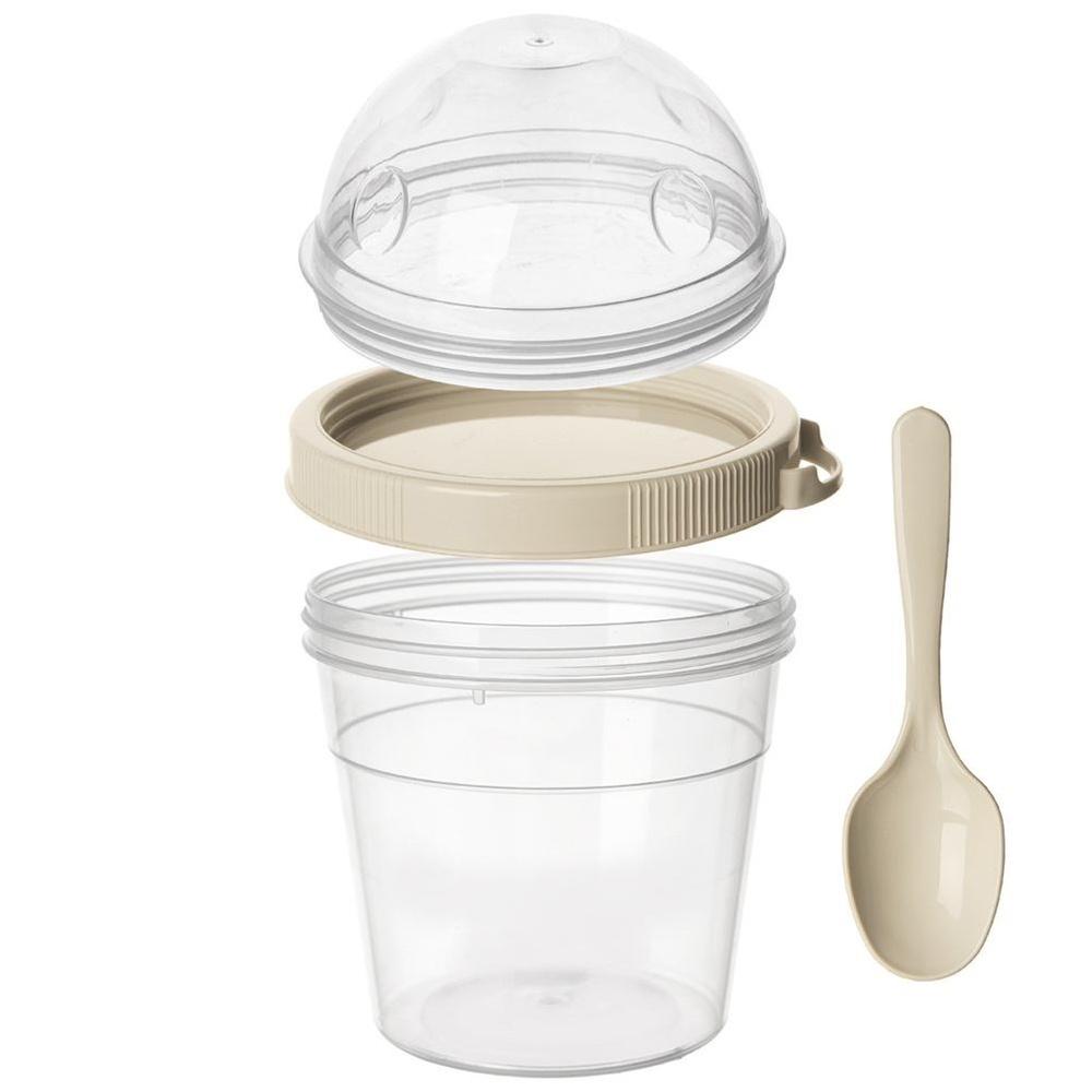 Lunchbox Container for Yogurt, Muesli, Fruit, Salad + Cutlery 400 ml
