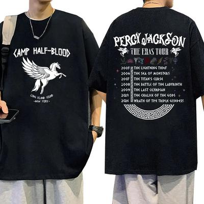 Camp Half Blood Percy Jackson Graphic T Shirt Unisex Women Fashion Retro Short Sleeve T-shirt Casual Clothing Oversized Cotton Tees