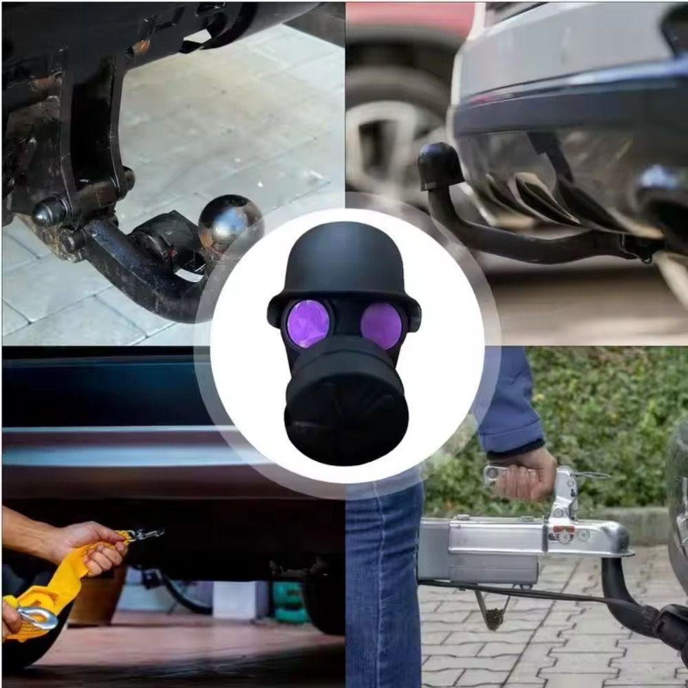 Aesthetic Trailer Ball Cover Decorative Gas Mask Helmet Cover Cap  Cars Caravan Decoration