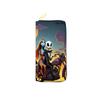 Nightmare Before Christmas PU Geldbörse Damen Lange Reißverschluss Clutch Kosmetiktasche Jack Skellington 3 Stück