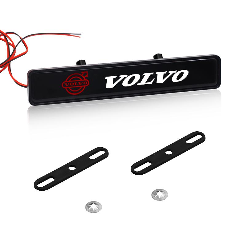 Luz Decorativa para Coche LED Emblema Insignia Decoración de Rejilla del Capó Delantero Para Volvo 240 C70 S40 S50 S60 S70 S80 S90 V40 V50 V60 V90 XC40 XC60 XC90 Camión Vnl