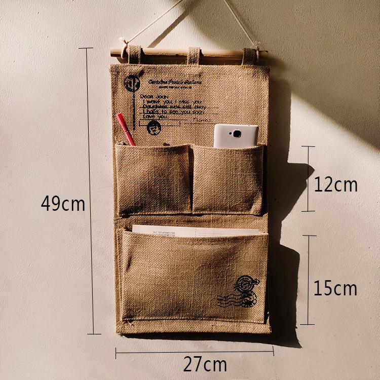 Wen'er Wandmontierte Mehrschichtige Hängeaufbewahrungstasche für Studentenwohnheime