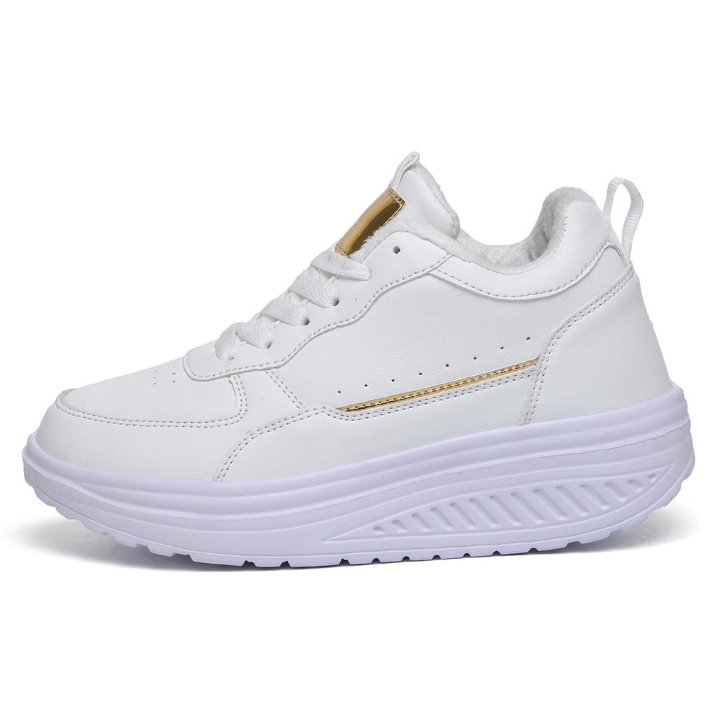 TUINANLE Women's High Top Cotton Sports Boots Winter Thick Warm Velvet Lining Sneakers Plush Shoes