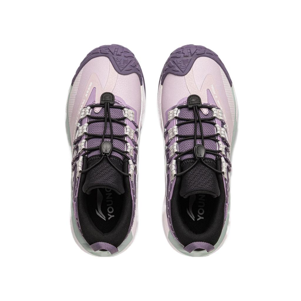 Li Ning Kids Outdoor Comfortable Non-Slip Shock Absorbing Breathable Low-Top Outdoor Shoes Kids Shoes YKEU006-4