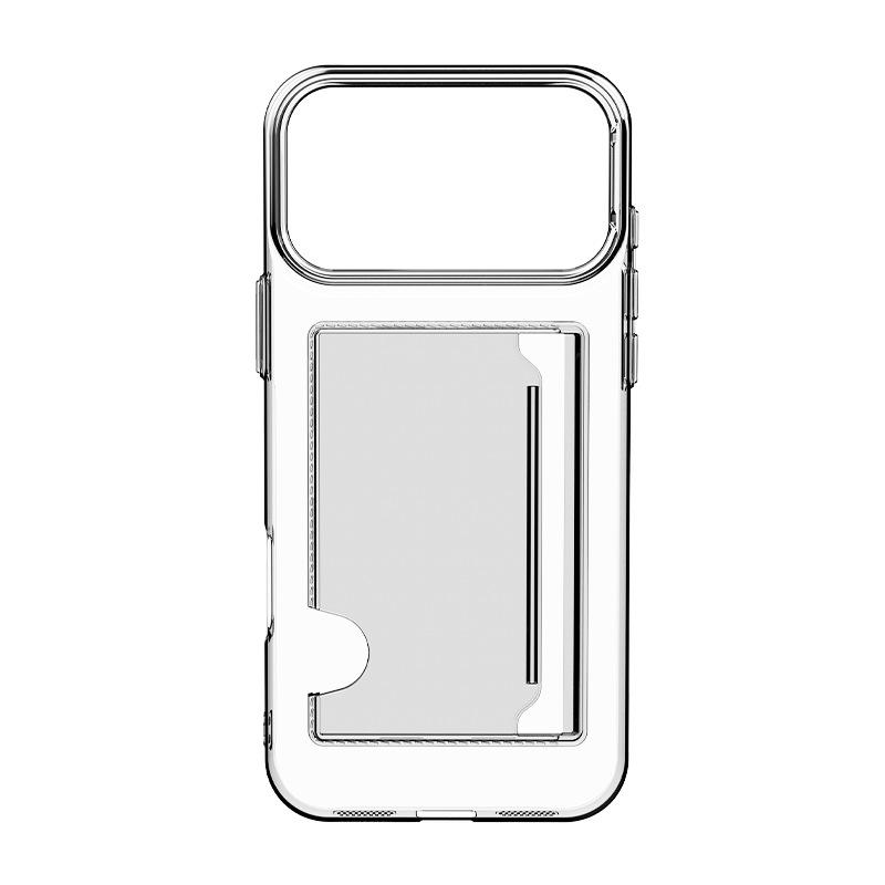 Card Case, Mobile Phone Case iPhone17 Card Case, Protective Case, Transparent Wallet, ID Storage Clip, Apple 17 Mobile Phone Case.