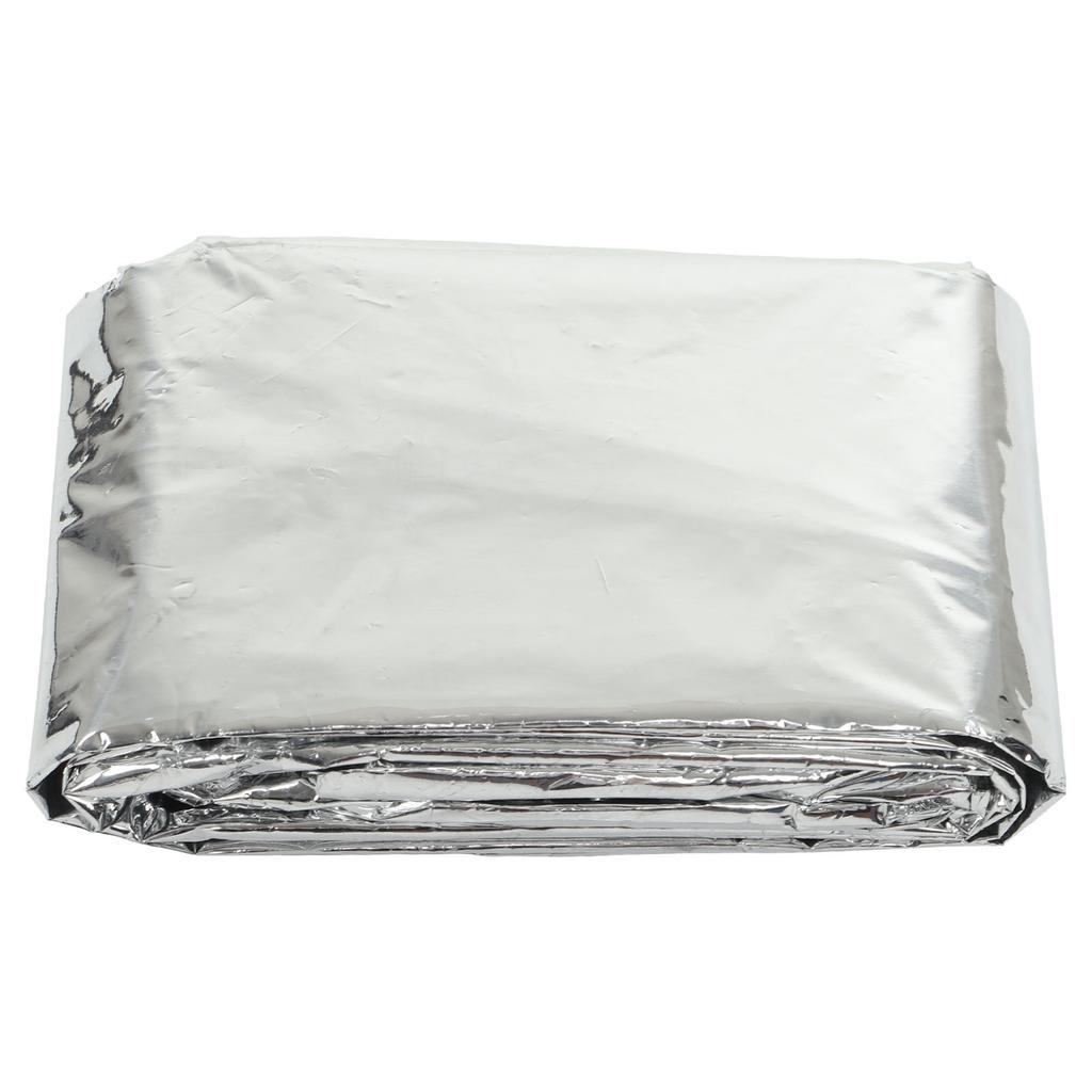 Emergency Ponchos Waterproof Windproof CPP Aluminum Film 0.012mm Thick Silver Reflective Emergency Blankets for Travel