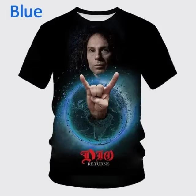 Tricou de Bărbați cu Imprimare Digitală 3D Nou Popular Trupa Rock Heavy Metal Tricou Street Hip-hop