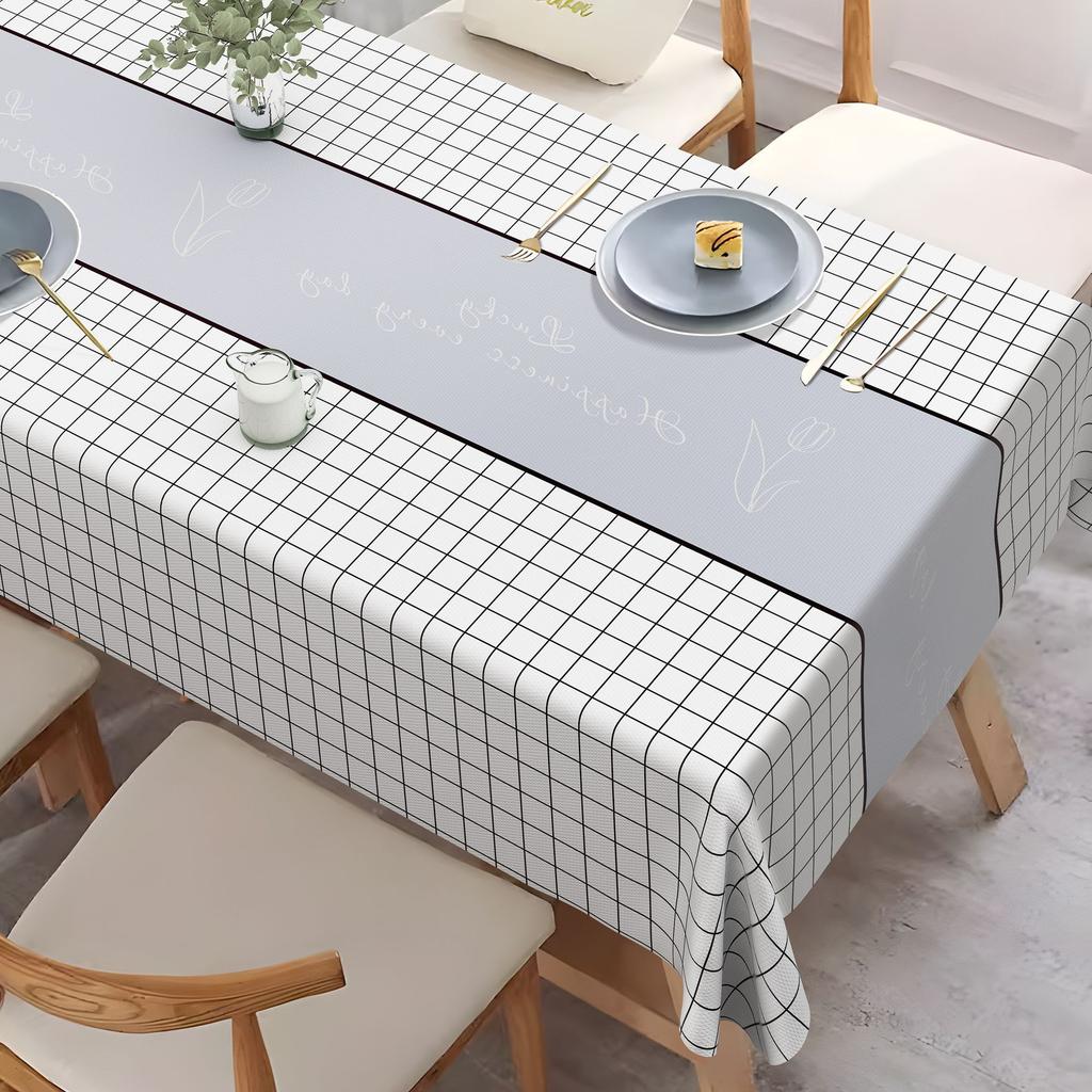 Home Tablecloth Modern Minimalist Printed Anti Scald Wash Free Table Mat Rectangular Insulated Coffee Table Cloth Restaurant Decorative Fabric