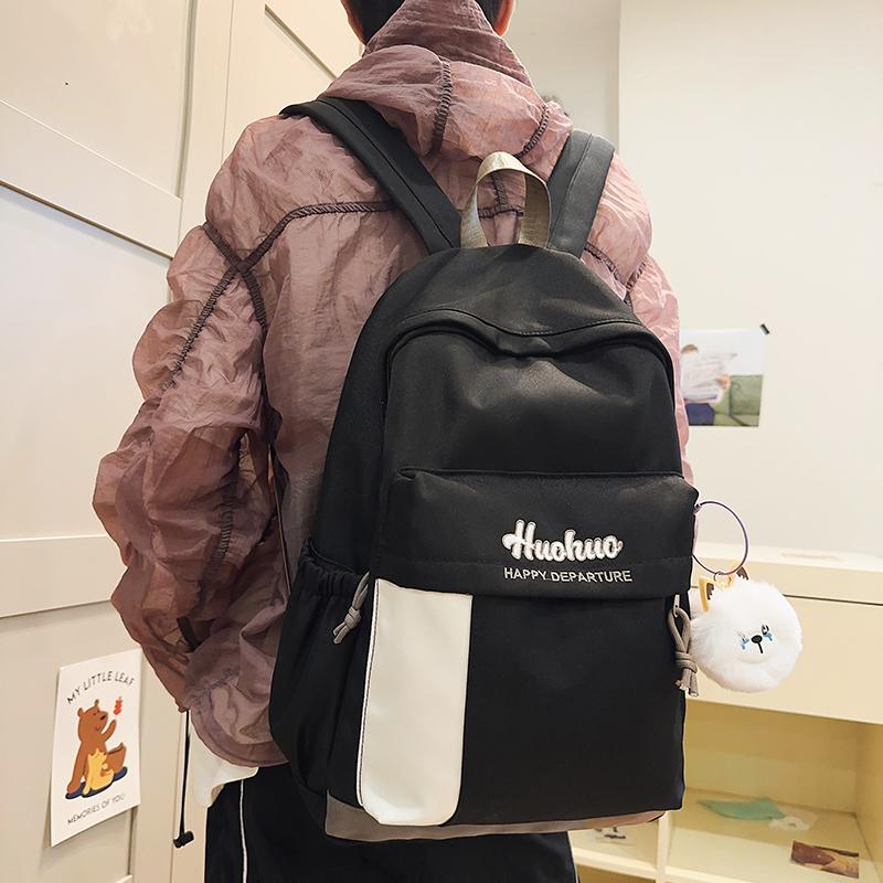 Школьный рюкзак с цветными блоками для учеников средней школы — фото 17