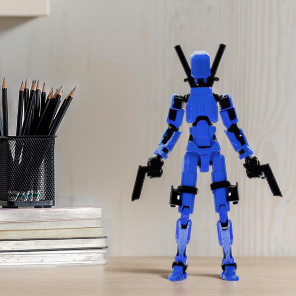 3D Printed Action Figure Multi-Jointed Action Figures Assembly Completed Full Body Mechanical Movable Toy for Kids and Adults
