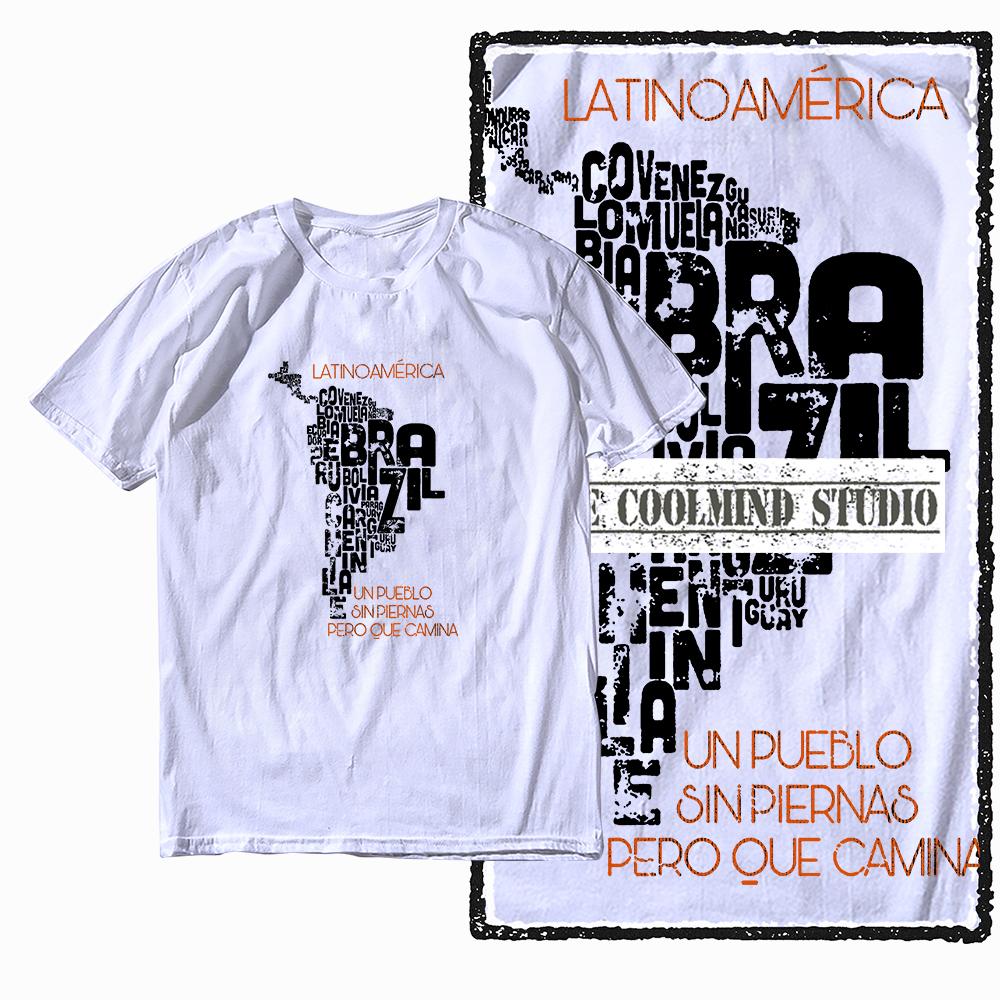 Coolmind X0044 Latin Spirit Graphic Tee 100% Cotton Exclusive Graphic Men Tshirt Big Size Streetwear T Shirt for Men Tee Shirts