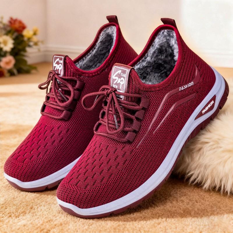 Womens Winter Warm Ankle Boots Non-slip Casual Low-top Sneakers Daily Outdoor