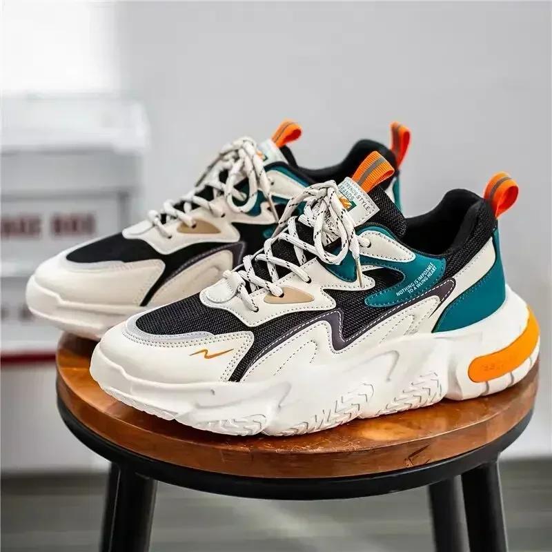 Luxury Mens Sneakers Branded Men's Casual Sneakers New Quality Shoes for Men Outdoor Fashion Platform Shoes Tenis Masculino