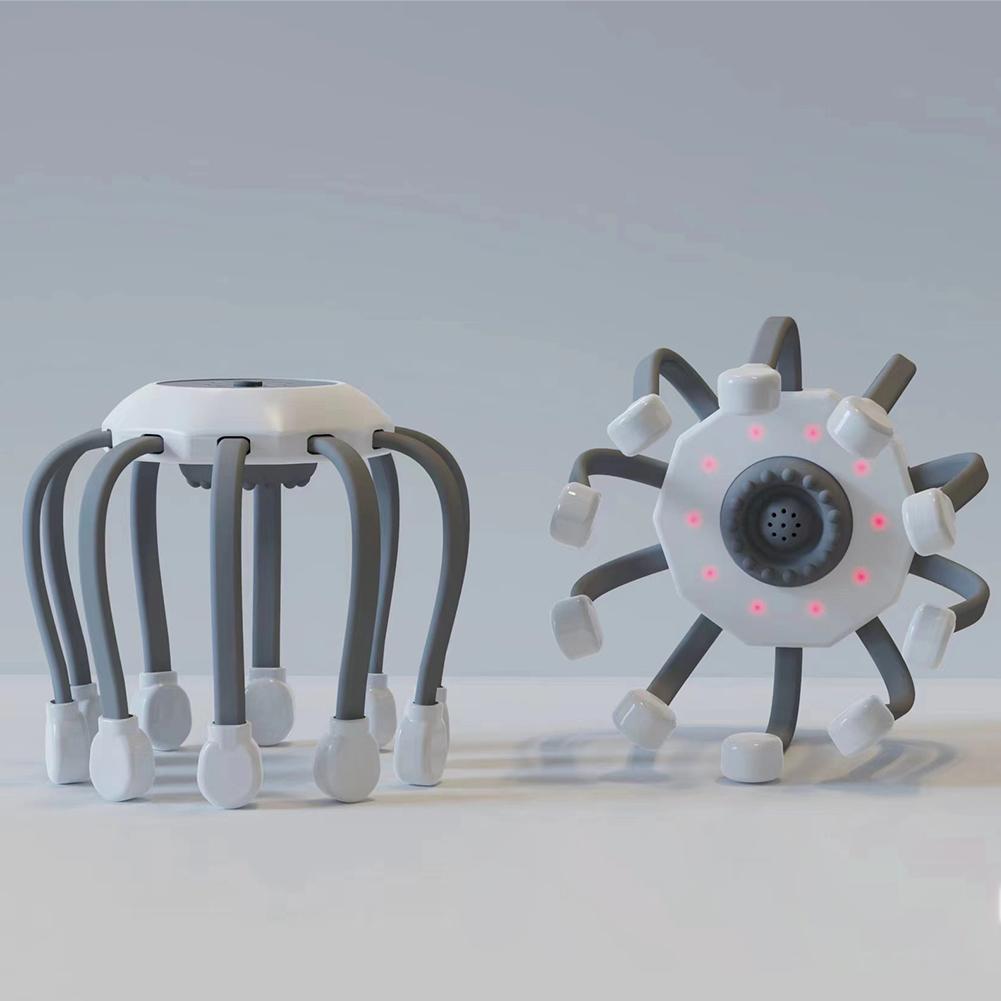 Octopus Claw Head Massager Electric Red Light Therapy Relief Scalp Massage Stimulators Scratcher For Relaxation Stress Migraine