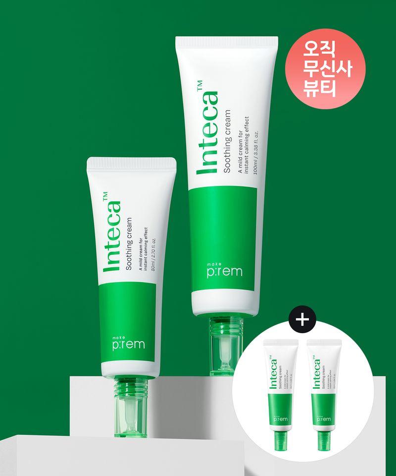 [Total 242ml] Inteca Soothing Cream 80ml+100ml